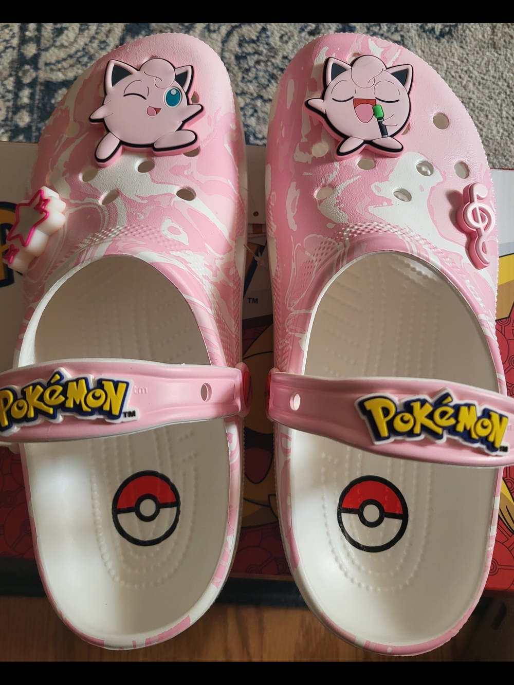 Pokemon Multi-Color Jigglypuff Clog Box Label